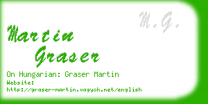 martin graser business card